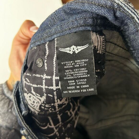 Affliction Jade Bootcut Jeans Women's Size 27 Flare Leg Classic Moto Grunge - Picture 12 of 16